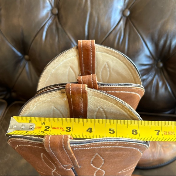 Men’s cowboy boots cognac size 10.5 D - Picture 6 of 8